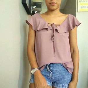 Dressy mauve top